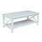 International Concepts Rectangle Hampton Coffee Table, 46 W, 24 L, 18 in H, Wood, White OT08-70C - alternate 7